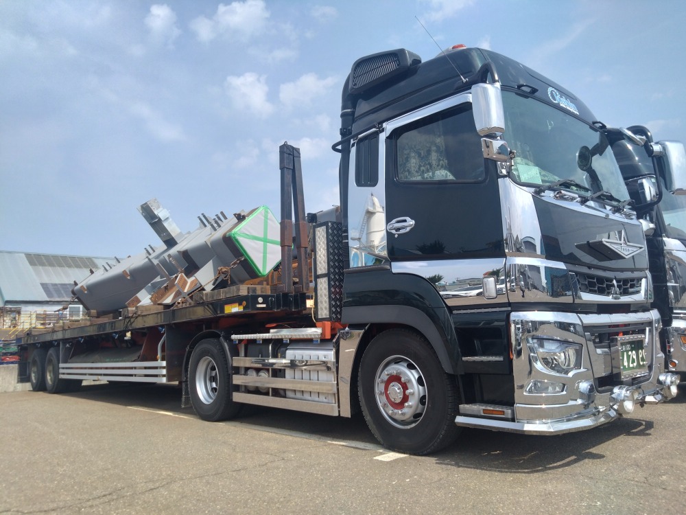 鉄骨製品の運搬