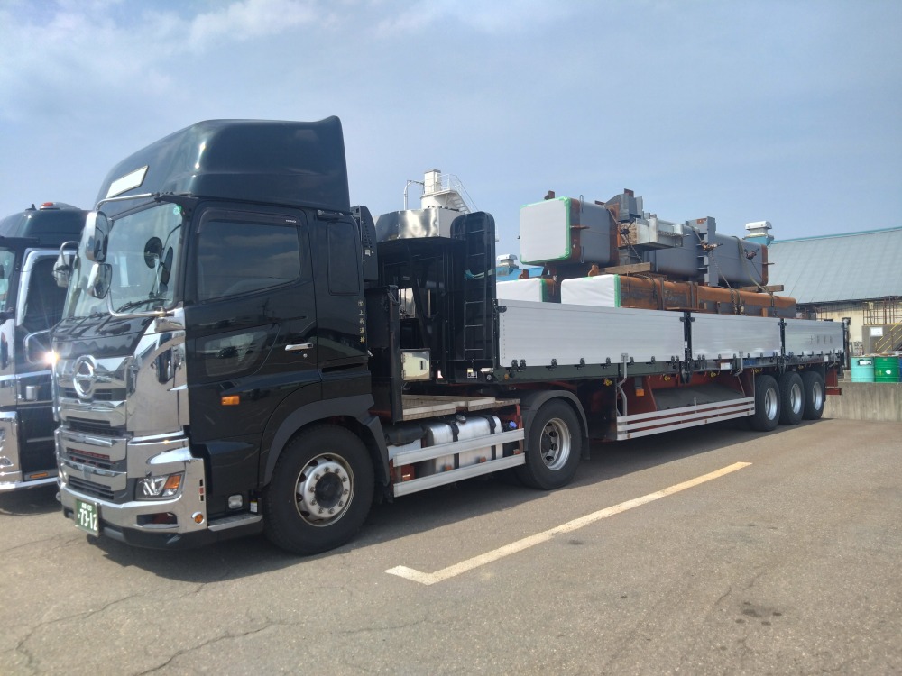 鉄骨製品の運搬